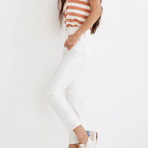 Madewell The Petite Curvy Perfect Vintage Jean in Tile White Women's 29 Petite